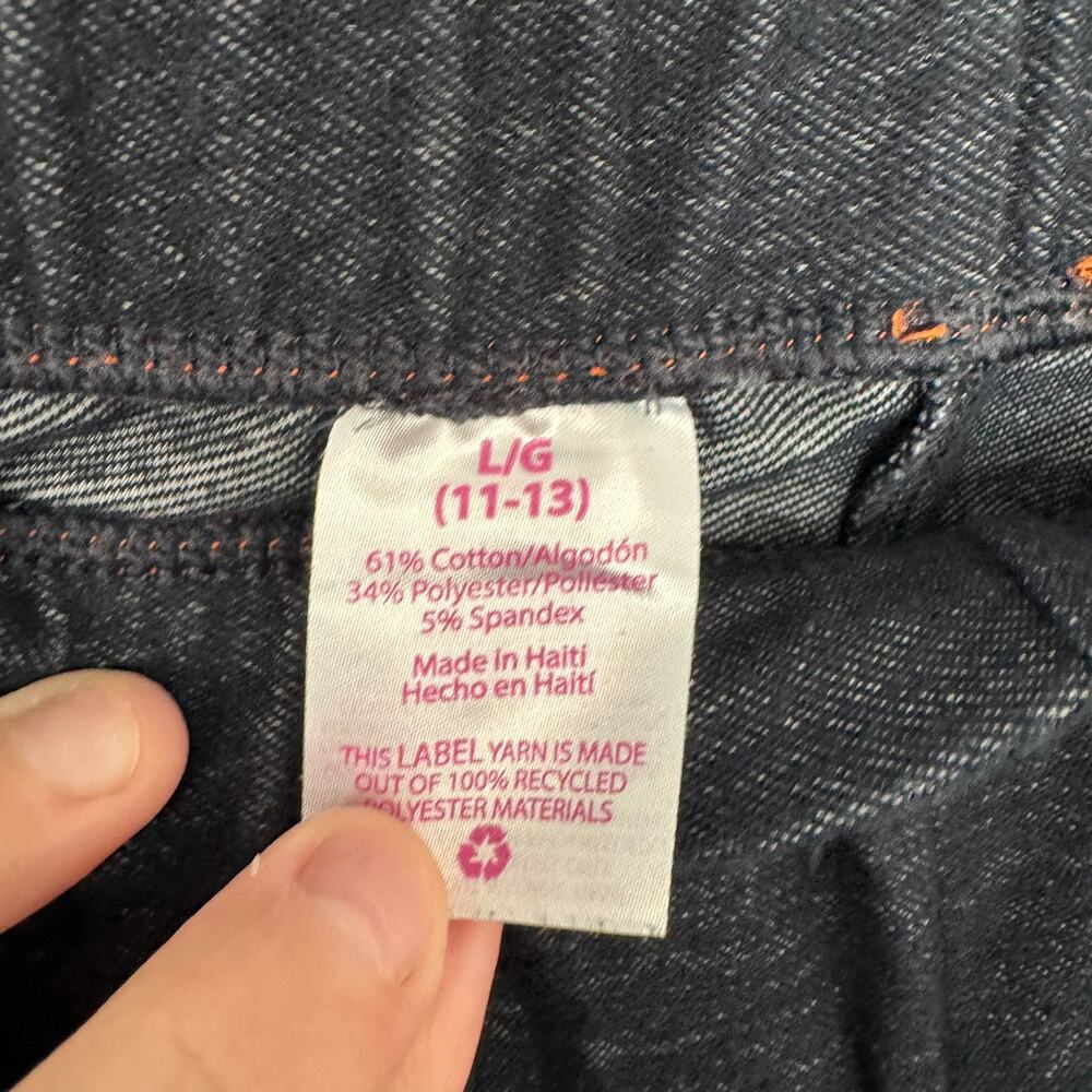 No Boundaries Faux Jeggings Dark Wash Leggings Juniors Size Large / 11 - 13 - Picture 4 of 5